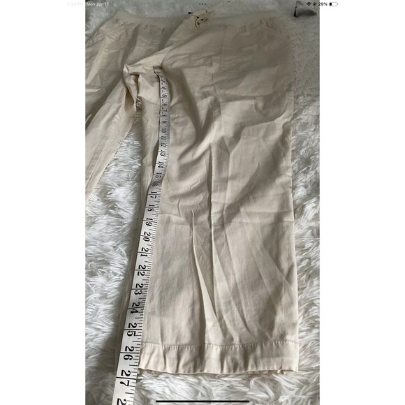 Chaps Women's Dream Lake Lightweight Elastic Waist Natural Cream Color Sz 1X NEW - Picture 7 of 8